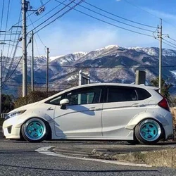 Per GK5 Widebody Kit Honda Fit Jazz ABS materiale Side Splitter diffusore Lips Refit accessori 2014-2018 anno