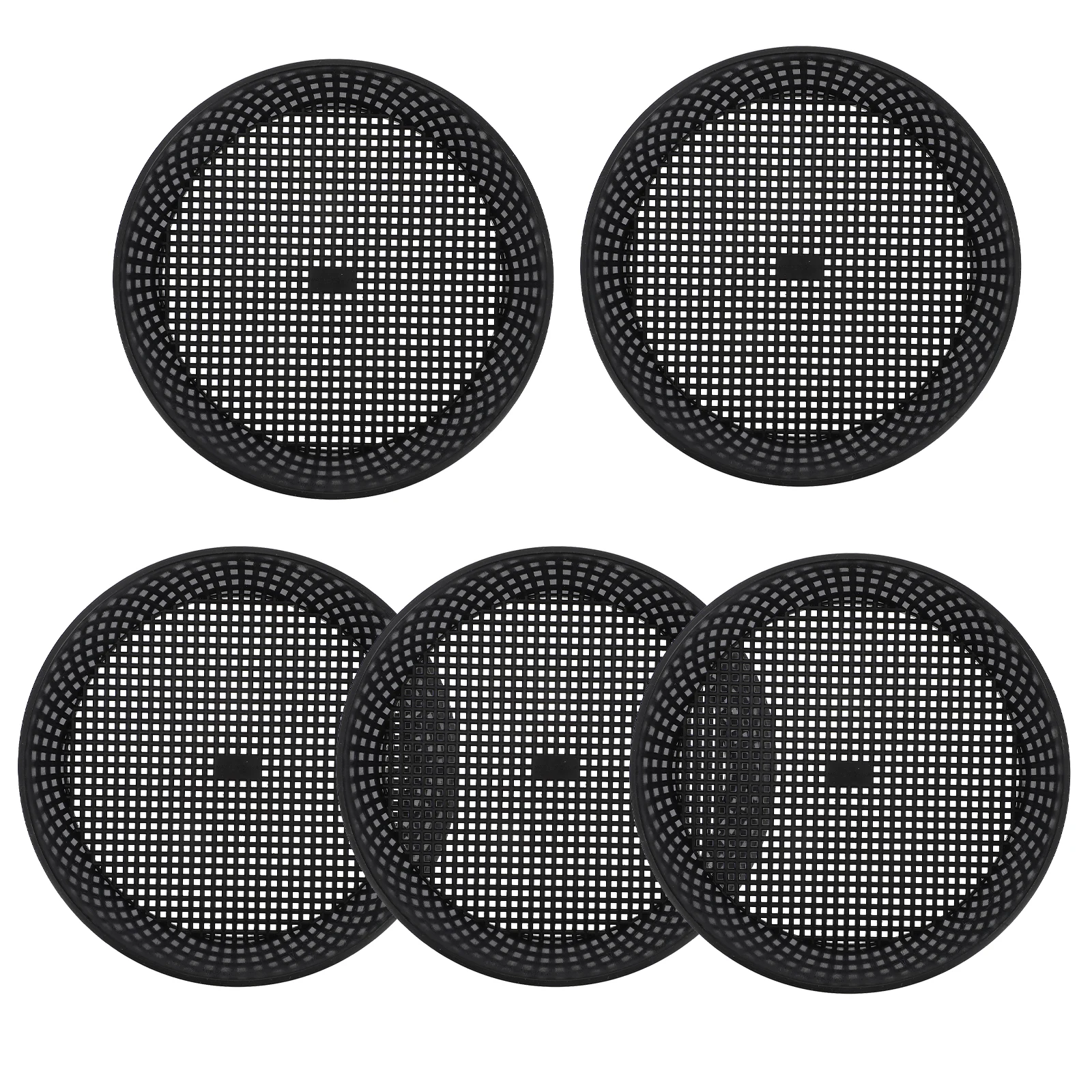 

5pcs Garden Sieves Plastic Soil Filter Tools Durable Sand Filter Easy Clean Efficient Planting Tool For Garden Black