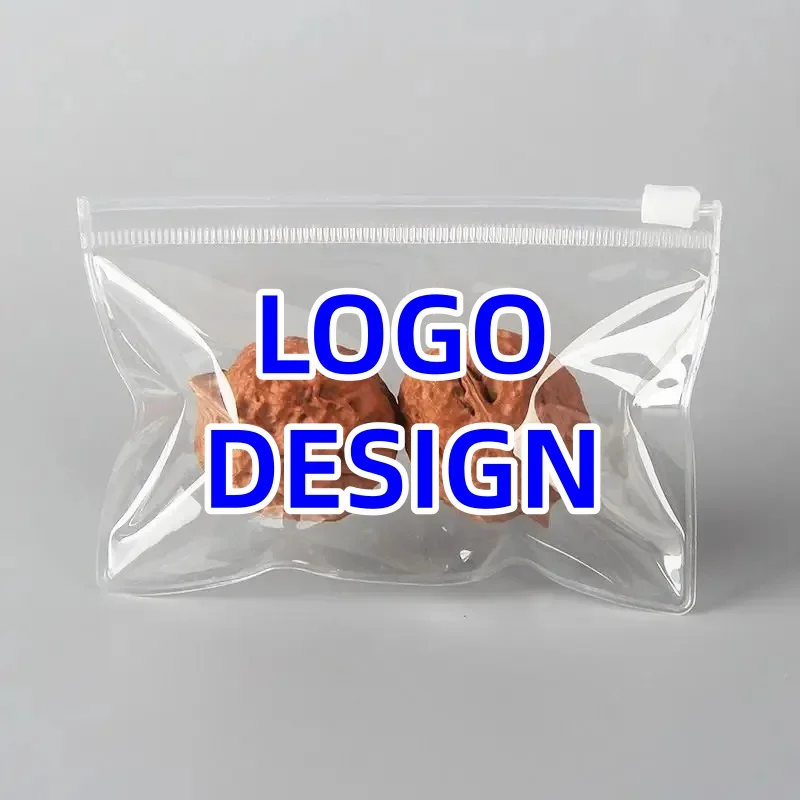

100pcs High Clear Plastic PVC Jewelry zipper Bag Thick Waterproof Dustproof Battery Earring Beads PVC Trinkets Jewelry Pouches