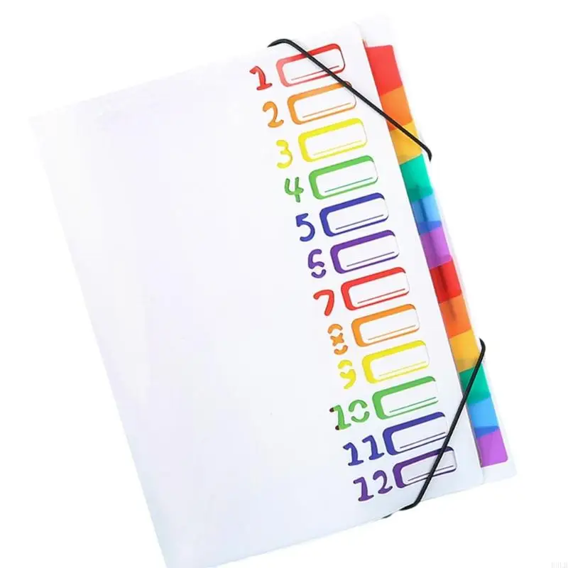 

2025 New Document Organiser Sorting Folder 12 Pockets Expanding File Folder Letter Size