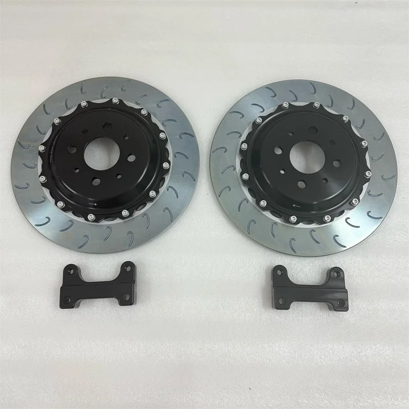 Jekit 324*10mm Flower Center Bell Bracket for Abarth 500 595 Rear