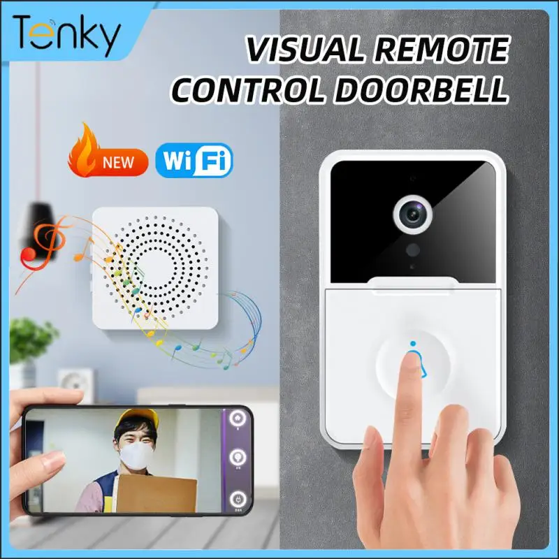 Smart Wireless Doorbell 1080P Waterproof House Door Ring App Remote Monitor Home Garden Remote Welcome Melody Door Bell