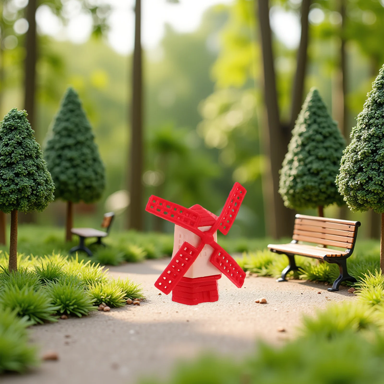

6Pcs Colorful Miniature Windmills Tiny Resin Statues Fairy Garden Accessories Terrarium Micro Landscape Decor Miniature Windmill