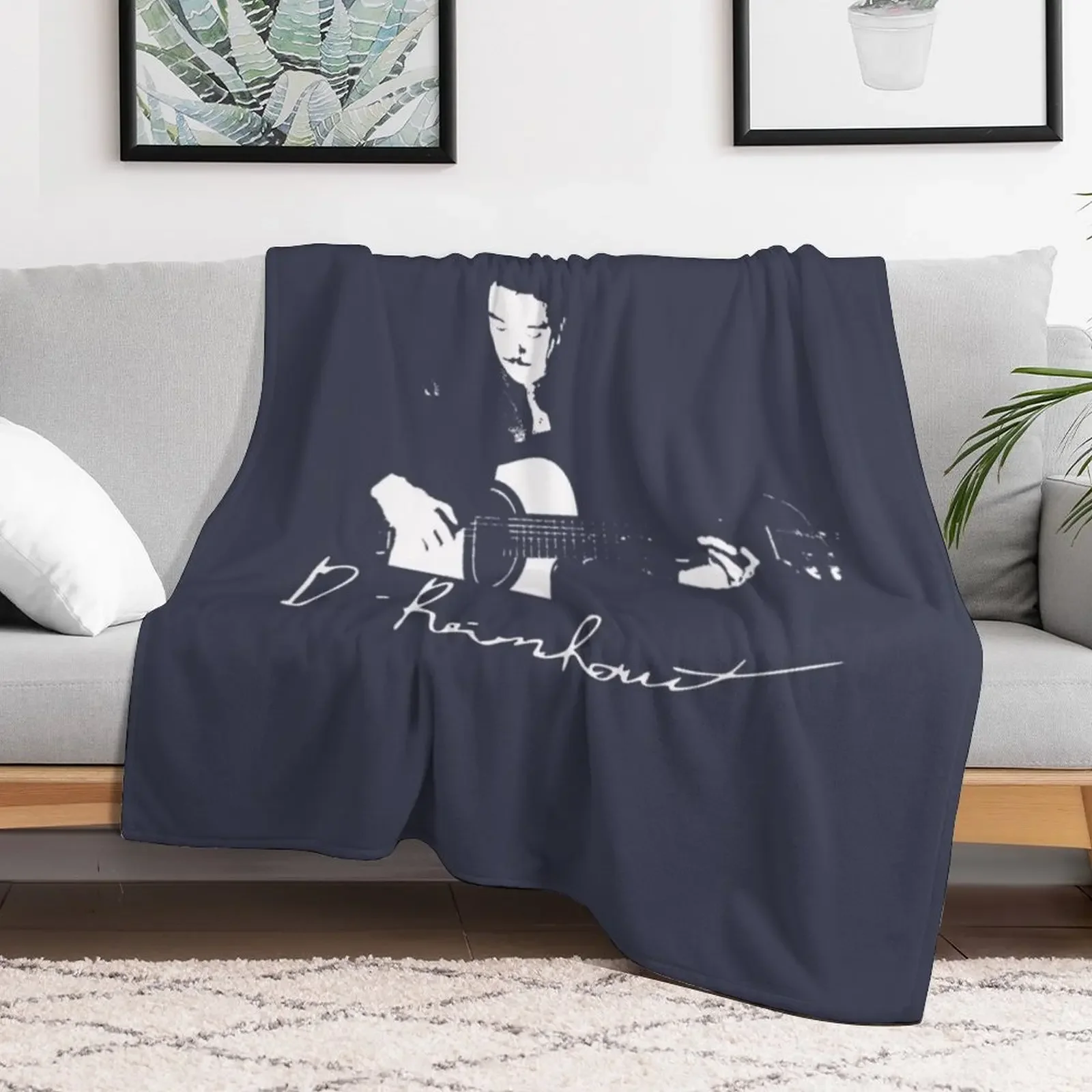 Django Reinhardt Signature Throw Blanket Blankets For Sofas Blankets For Baby Picnic for babies Blankets