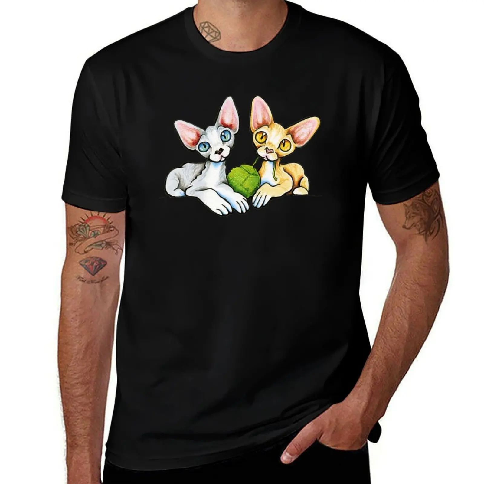 Double Devons T-Shirt Plus Size Solid Color T-Shirt