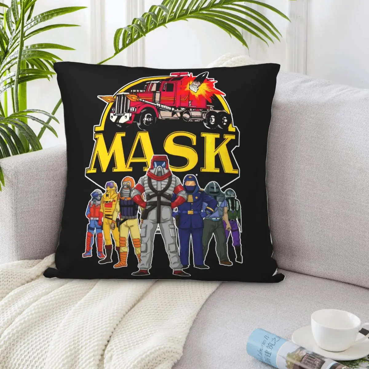 MASK Mug M A S K Cartoon Cars Vehicles Geek Nerd Indie 80S Comic Women Men Pillow Case