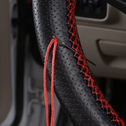 Car Steering Wheel Cover Artificial Leather Car Styling for Ford Focus 2 3 1 MK2 MK3 MK1 Fusion Fiesta Ranger Mondeo Mk4