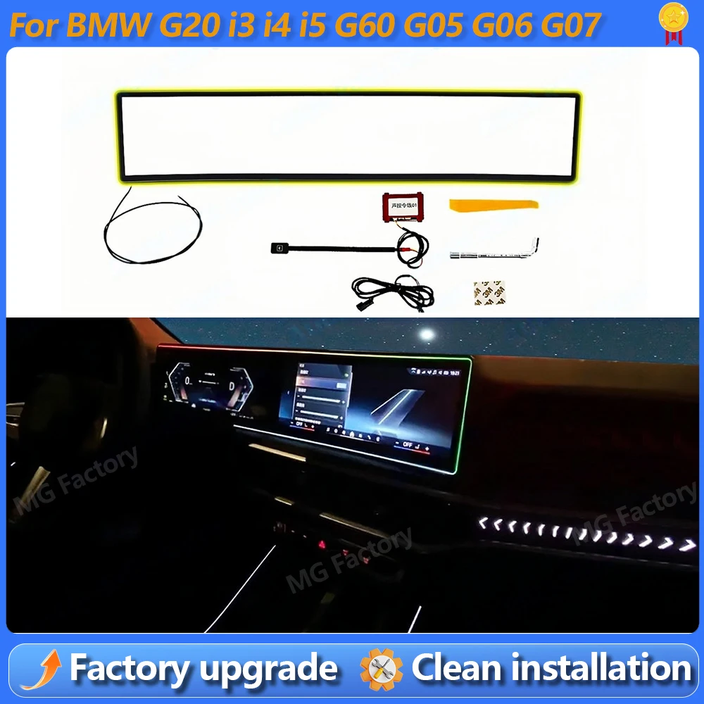 

11 Color Screen Light For BMW G20 G26 i3 i4 i5 G60 G05 X5 G06 X6 G07 X7 M3 M4 Series Car Monitor Display Ambient Light