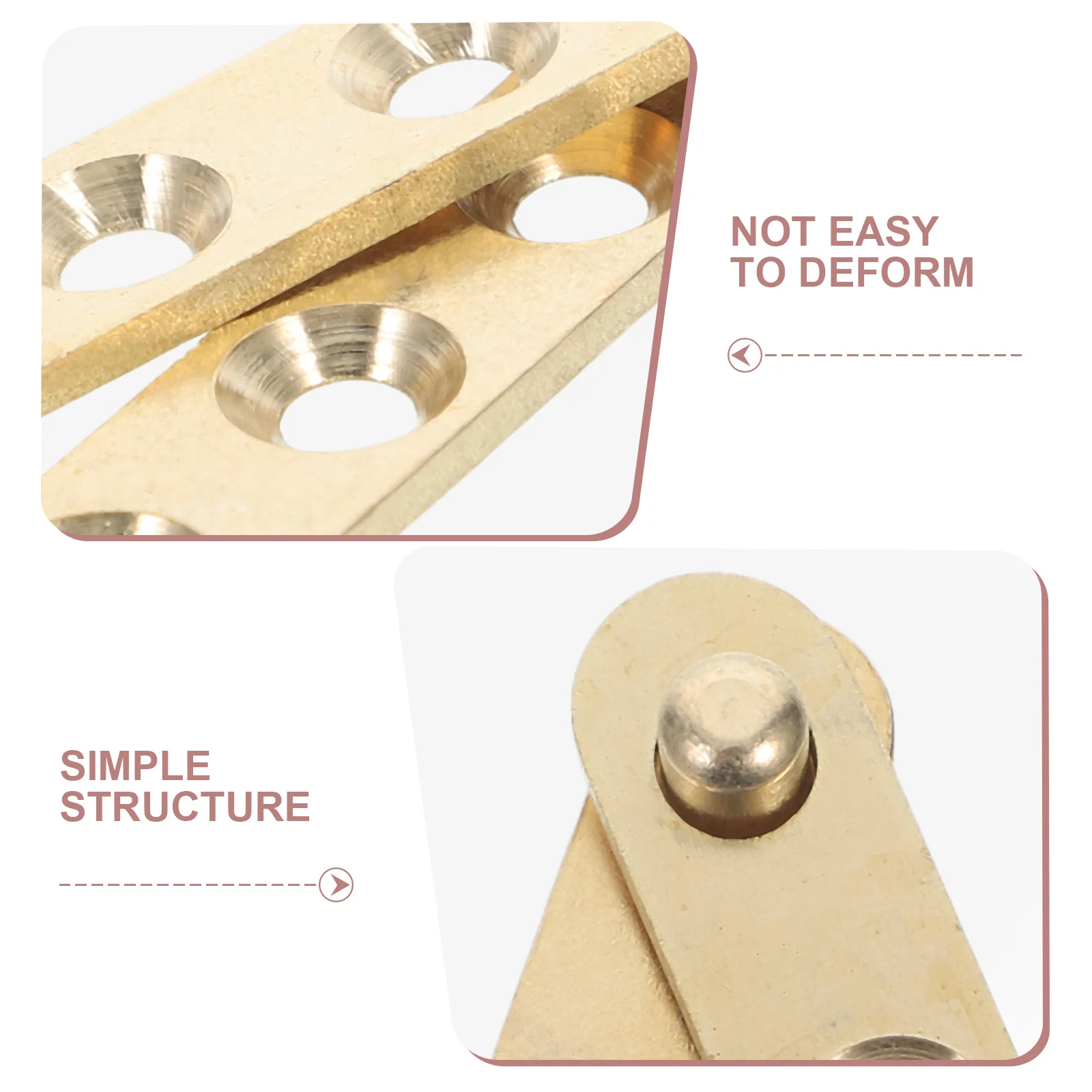 مفصلات نحاسية 360 درجة محورية دوارة مخفية لخزانة المطبخ وأثاث الحمام وإكسسوارات الأجهزة الباب