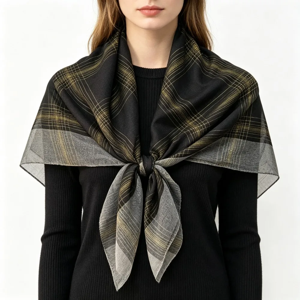 1 piece 100CM French square scarf silk scarf women's new summer scarf neck protection scarf thin outer trend