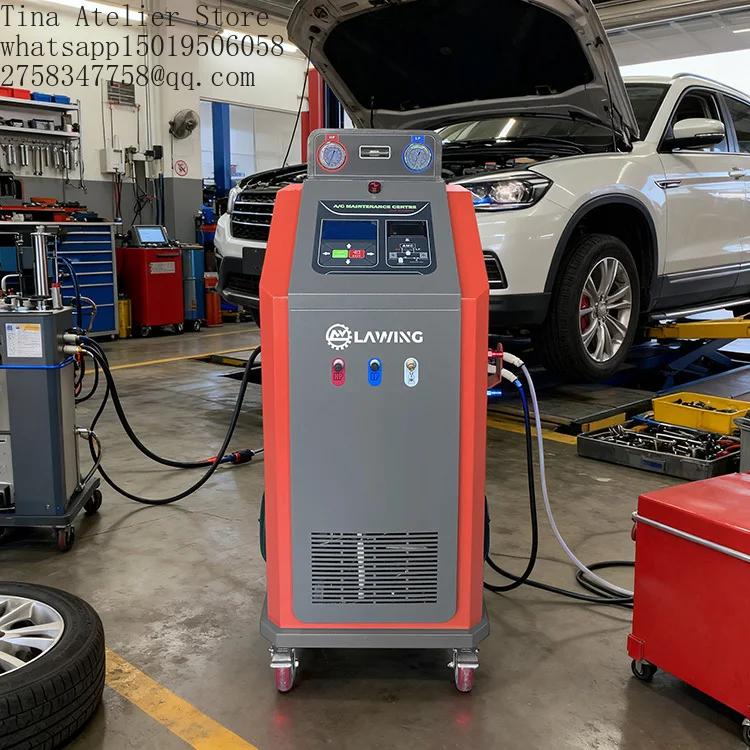 R1234yf  R134a Single System Fully Automatic Auto Refrigerant Recycling Flush Recovery Service AC G=as Charging Machine
