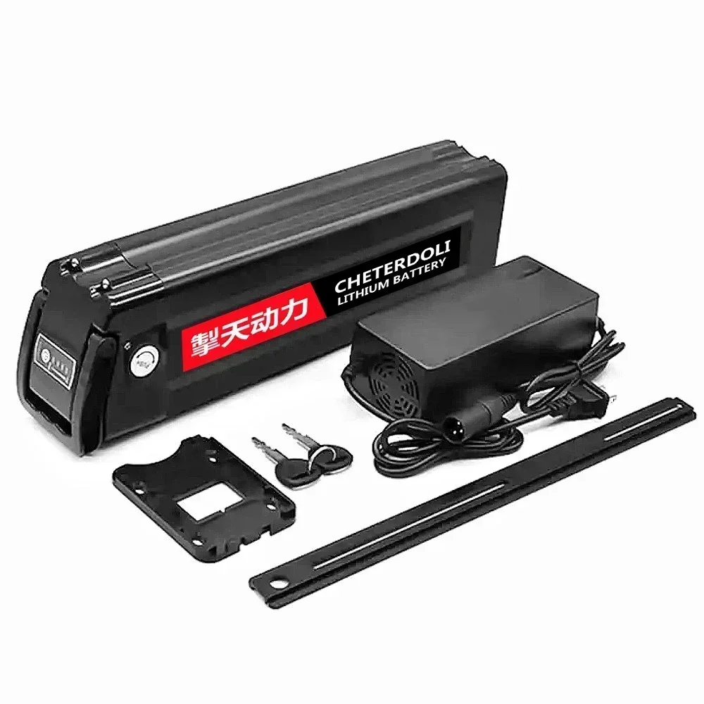 Wiederaufladbarer 18650-Lithium-Akku 48 V 20 Ah, integriertes BMS – für Silverfish Bafang Motor Kit (750 W, 1000 W) mit 54,6 V 2 A Ladung