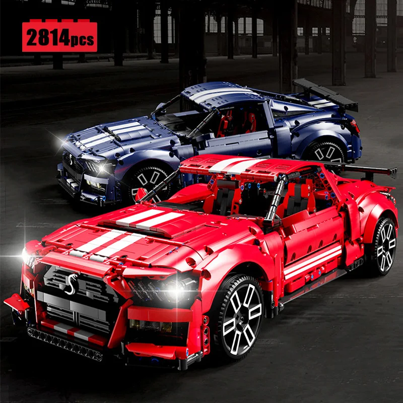 

2022 New 1:10 Technical City Supercar GT500 Building Blocks Model Assembling MOC Racing Car Bricks DIY Toys for Boys Gift Set