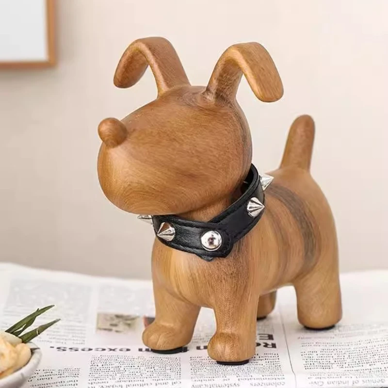 

Ретро-статуэтка собаки из керамики, украшение для гостиной, спальни, офисного стола, высококачественные аксессуары для дома, креативный подарок на день рождения