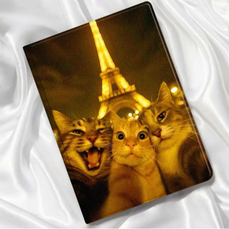 Stylish Cool Cat For Xiaomi Redmi Mi Pad 8 7 6 5 4 2 SE K Pro Max Ultra Inch Tablet Case Soft
