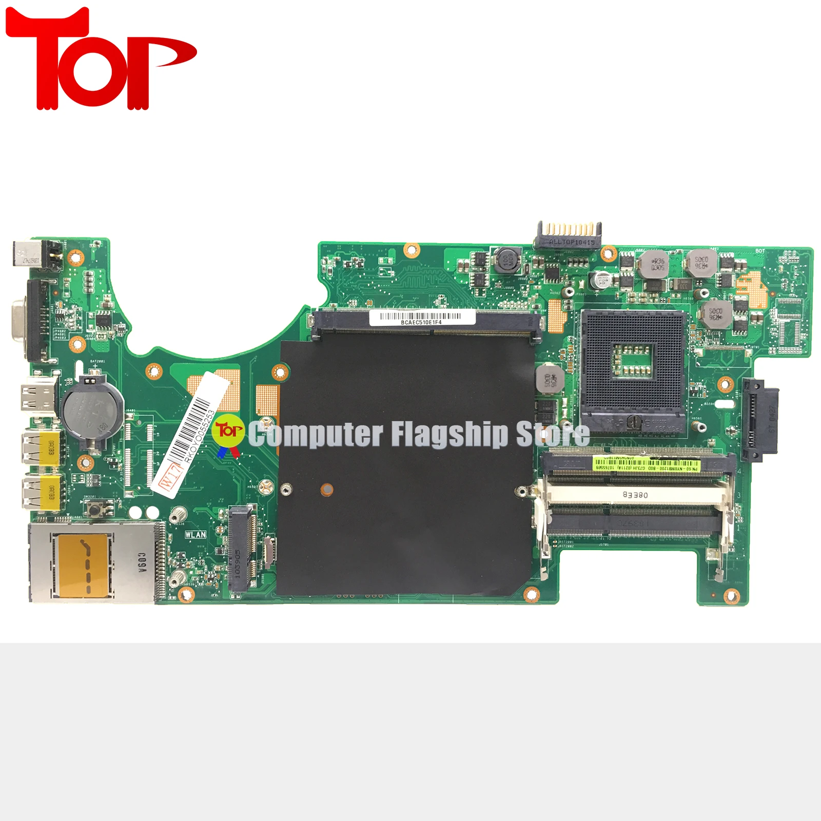 KEFU G73JH Laptop Motherboard For ASUS G73 G73J HM55 2 Memory Slots 4 Memory Slots INTEL Mainboard 100% TEST Working