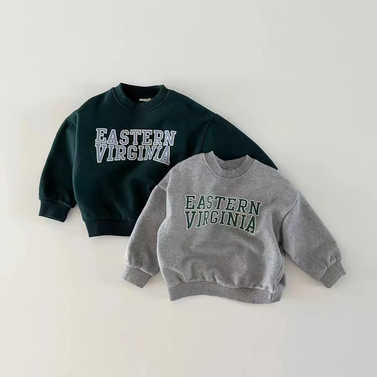 

2025 Autumn New Baby Long Sleeve Sweatshirt Letter Print Infant Loose Cotton Pullover Boys Girls Casual Sweatshirt Kids Clothes