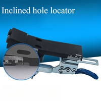 Woodworking Aluminum Alloy Oblique Hole Locator with Multi Angle Adjustable Quick Clamp Drill Automatic Leveling and Anti Offset