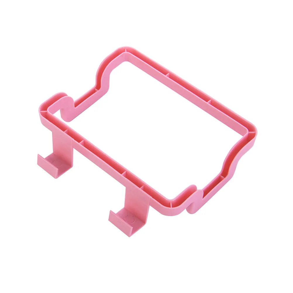 

Kitchen Cabinet Plastic Hanging Rubbish Bag Holder Pink Removable Trash Bag Rack Storage Organizer for Door Drawer Bathroom