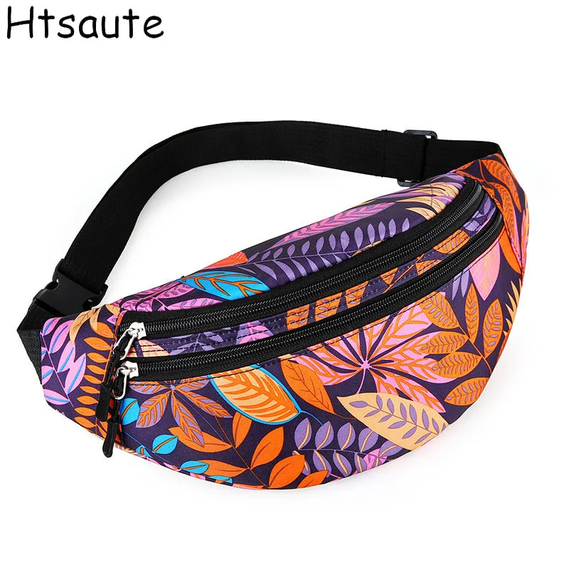 

Men's and Women's Street Trendy Waist Bag Nylon Shoulder Pack Multi-Pockets Casual Color Waist Bag Crossbody Chest Bags