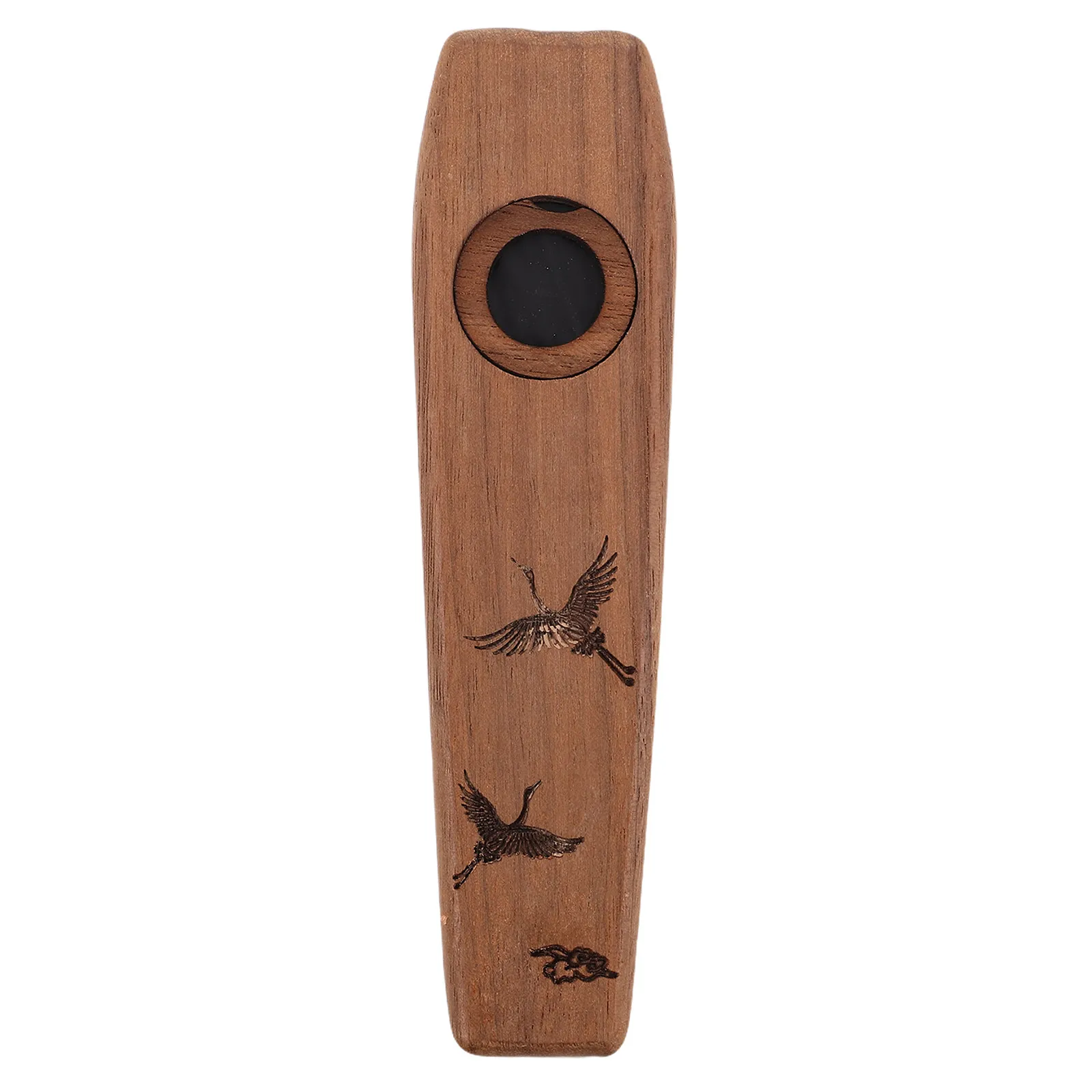 Solid Wooden Kazoo Sturdy Design for Beginners and Adults Musical Instrument Classic Wood Flute Mini Kazoo for Music Performance