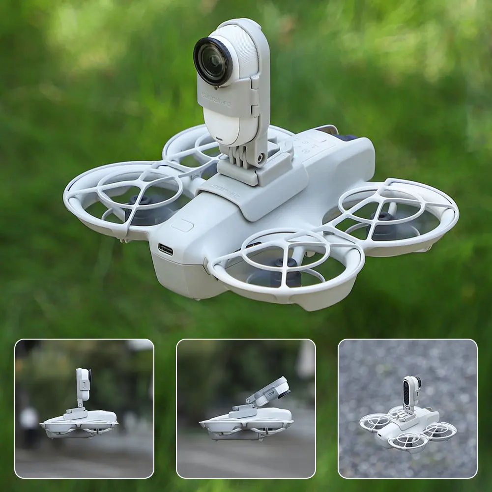 ل DJI Neo مقاوم للصدمات قابل للتعديل محول تركيب قوس جبل قوس ل Insta360 GO 3/GO 3S