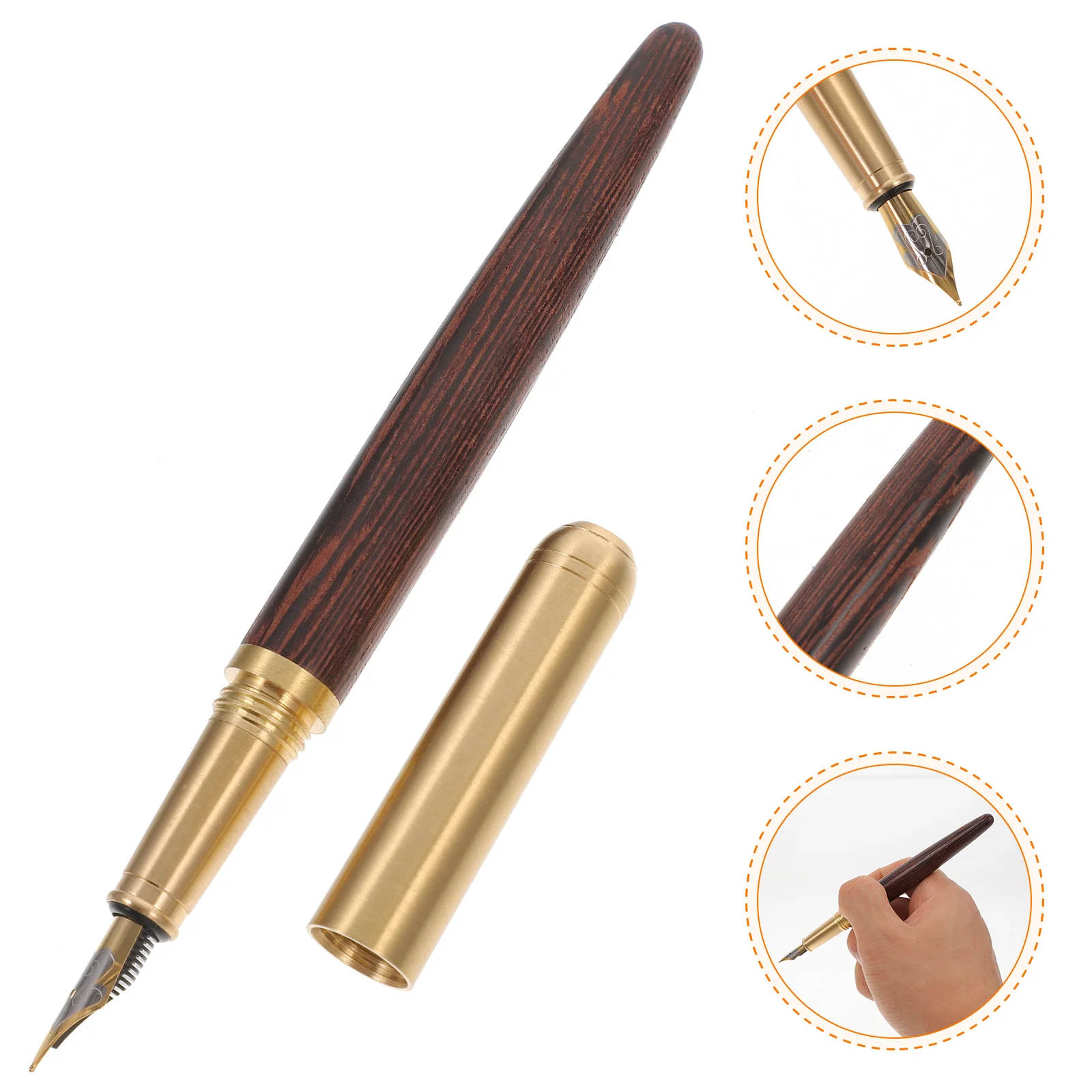 

Wooden Fountain Pen Exquisite Workmanship Smooth Writing Office Student Calligraphy Pen Calligraphy Fountain Pens