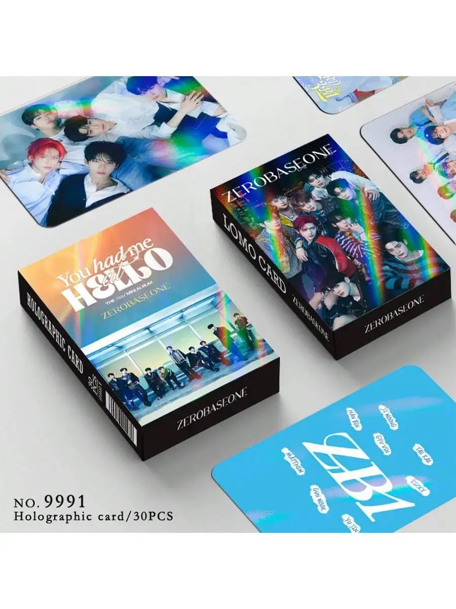 

30 шт., лазерная карта ZEROBASE ONE KPOP в штучной упаковке, HD фотокарта, поддержка периферийных устройств, коллекционные карты, маленькие подарки, праздничные подарки