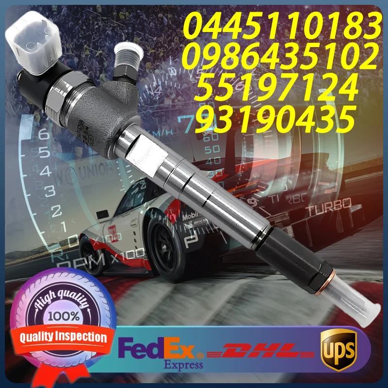 

0445110183 0986435102 55197124 93190435 1538758 Common Rail Injector For Alfa Romeo Fiat Ford Lancia Opel Vauxhall 1.3 Engine