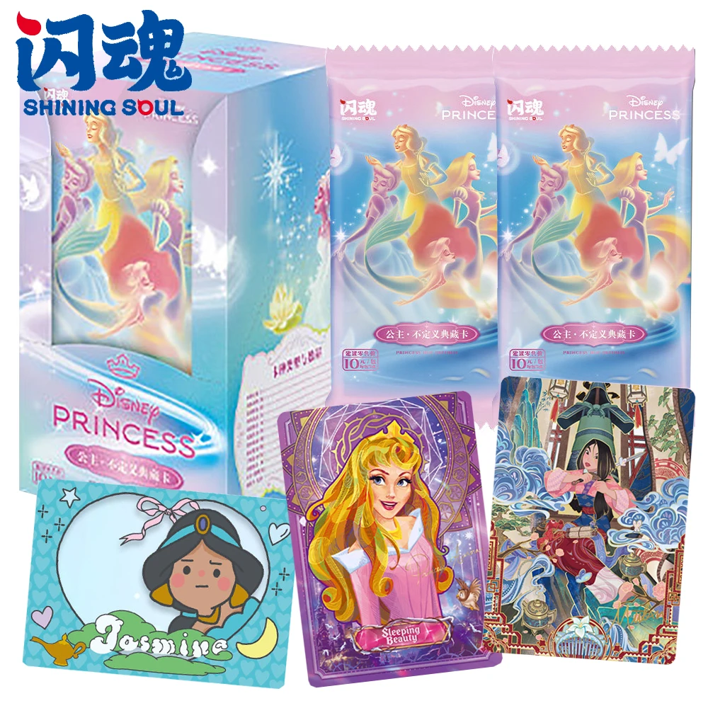 

SHINING SOUL Genuine Fairy Tale Princess Collection Cards Animated Cartoon Brave Self Girls Story Cover Cards Fine Hobby Gifts