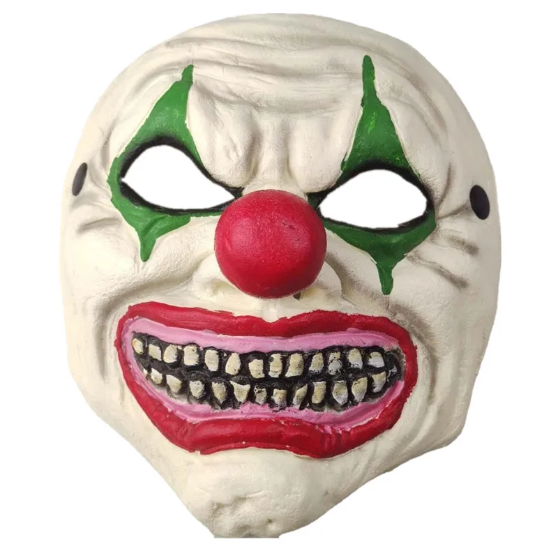 Red Nosed Clown Mask Halloween Ghost Festival Show Terrorist Props Murderer Mask Cosplay Party Costumes Mask