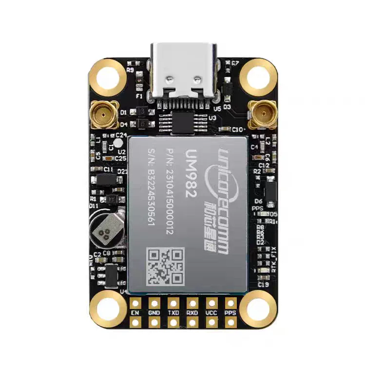 Good High-Precision GPS Module Zed-F9P Direct Sale Agriculture s Centimeter Horizontal 0.8cm UM982 UART/SPI/I2C/USB Interfaces