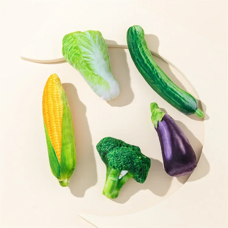 

The New Simulated Vegetable Cat Toy Contains Cat Mint Corn Cabbage Cat Nibbling Pet Supplies