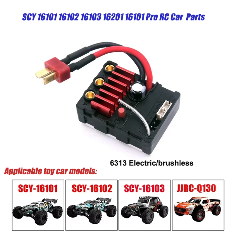 SCY 16101 16102 16103 16201 16101 Pro RC Samochód 1:16 Czarny Ulepszone Metalowe Części Zamienne Model 4WD/Oryginalne Części Zamienne 6312 6313 6314