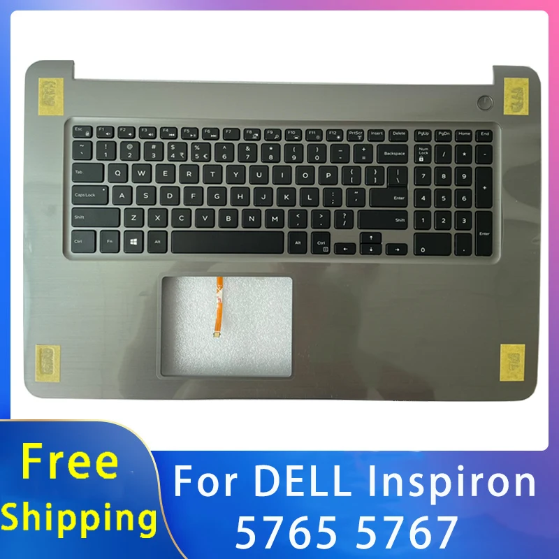 

New Original For Dell Inspiron 5765 5767 Shell Replacemen Laptop Accessories Palmrest And Keyboard With Backlight Grey