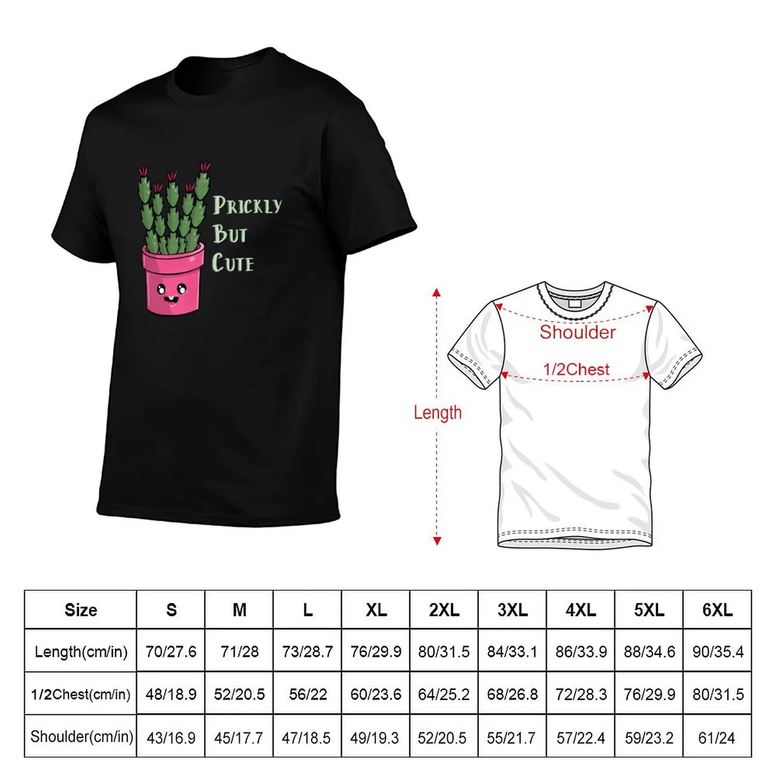 Kawaii Christmas Cactus Succulent Prickly But Cute T-Shirt Moisture Control Sports Tee