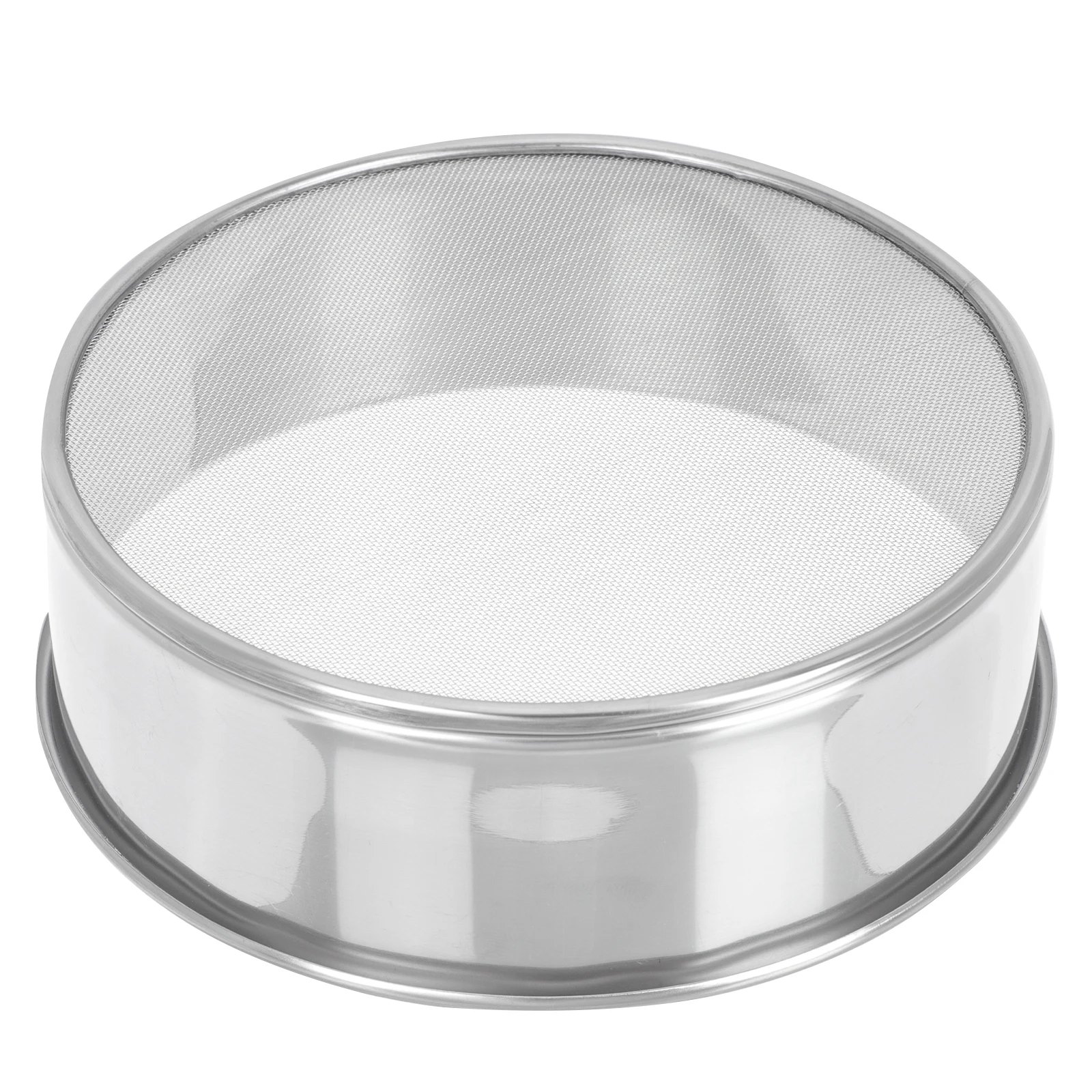 

Stainless Steel Round Design Sieve 15cm Round Wire Mesh Soil Sifter Garden Tool Practical Multifunctional