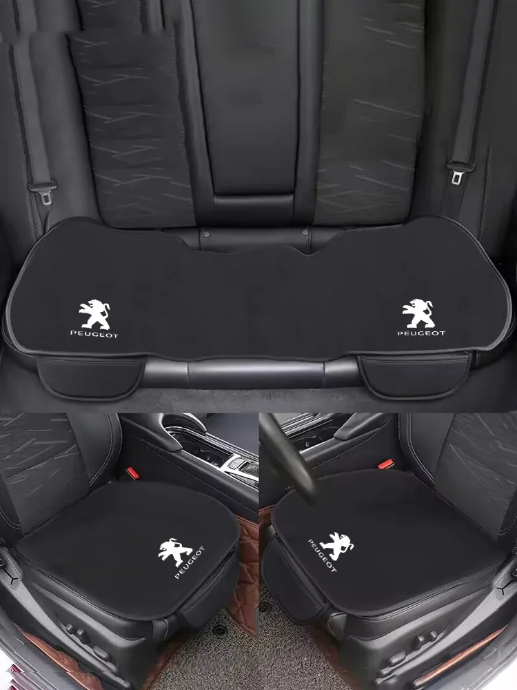 Fashion Car Front Back Seat Cushion Protector Pad For Peugeot 207 206 208 308 307 208 407 508 2008 Polyester Auto Non-Slip Cover