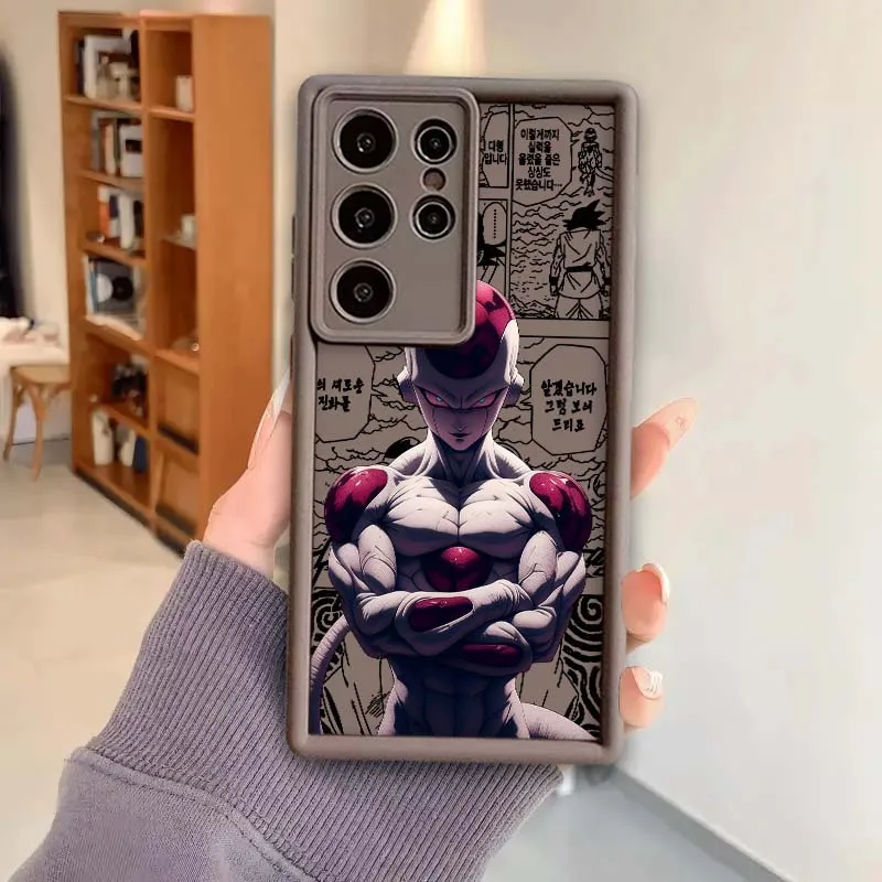 D-dragon ball dos desenhos animados capa legal para samsung galaxy s25 s24 s23 s22 s21 s20 ultra plus fe 5g olho escada caso de telefone