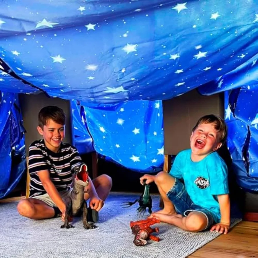 Kit para Construir un Castillo de Manta para Niños de 4 a 8 Años y de 8 a 12+ Años - Crea una Casa de Juegos Portátil Kit para Construir un Fuerte/Alfombras de Construcción - Ultim