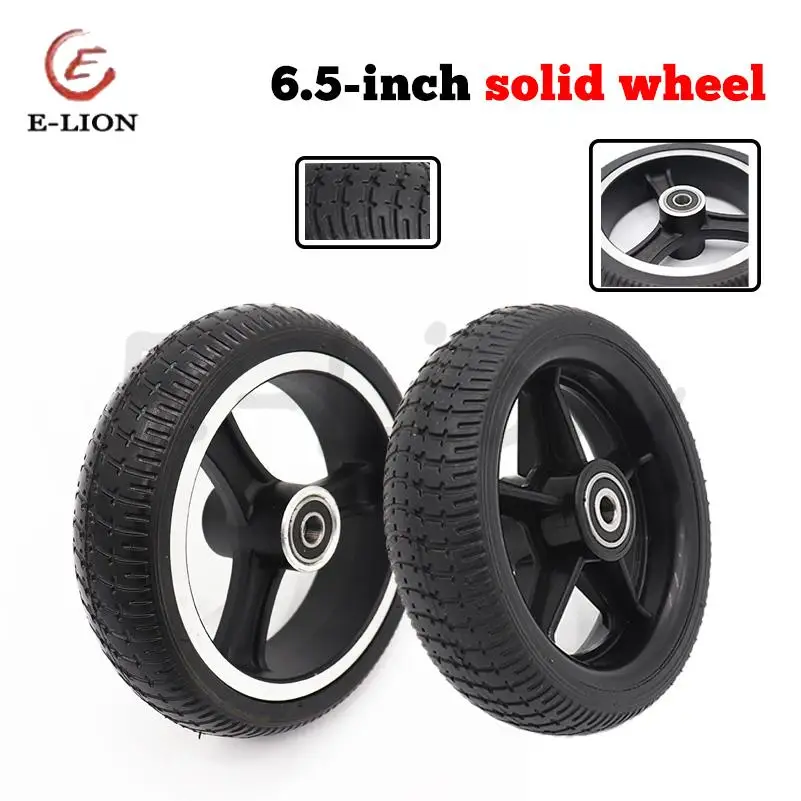 

6,5-дюймовые твердые колеса, 6,5-дюймовые взрывозащищенные ненадувные колеса для шин для электрических скутеров, детская коляска