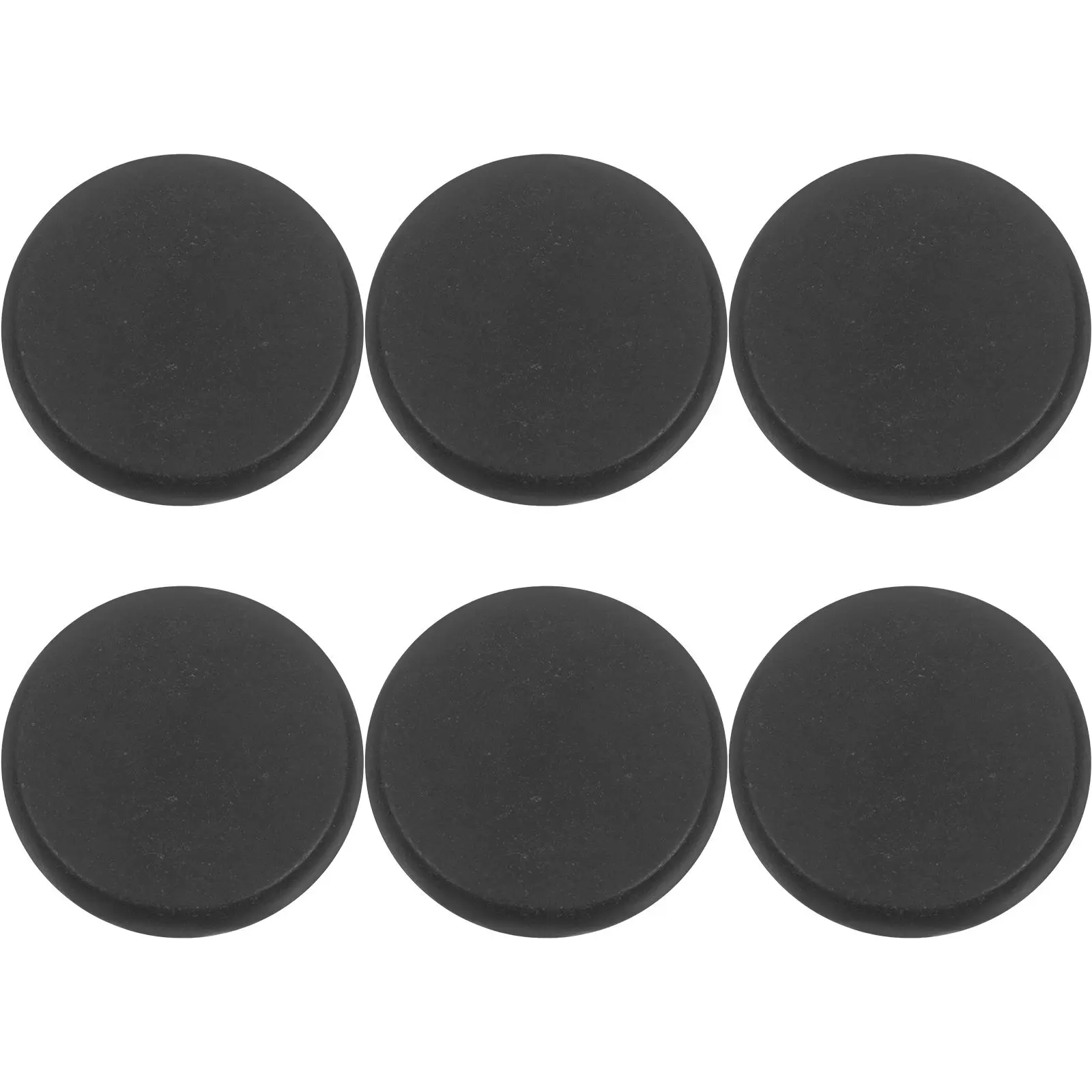 

6 Pieces 8x8cm Volcanic Stone Set Essential Oil Massage Kit Tools Guasha Facial Wood Stick Home Use
