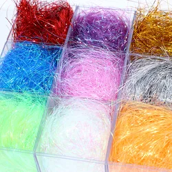 Raffia Shredded Paper Gift Box Filler, Colorful Symphony Straight Paper, High-Grade Cosmetic Decoration Material Packaging, 8g