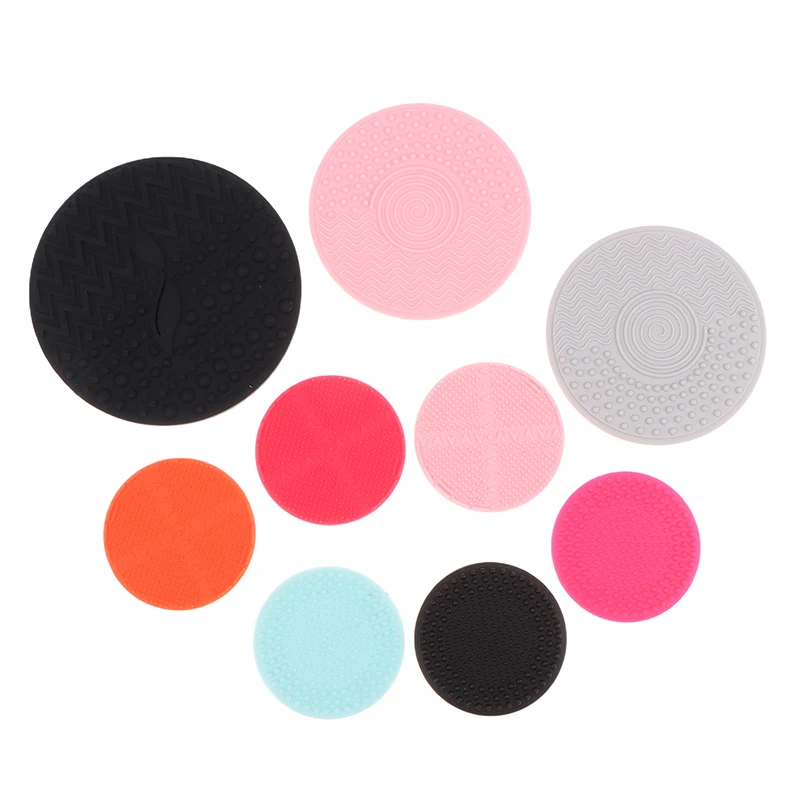 Escova de silicone Cleaner Pad, Maquiagem Lavagem, Gel Limpeza Mat, Maquiagem Foundation, Scrubber Board, Cosméticos