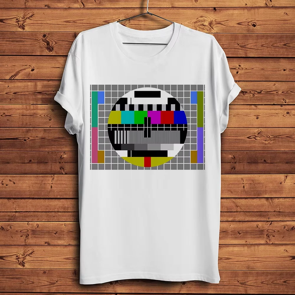 TBBT Sheldon TV Test Screen Funny Geek Graphic T‑shirt Unisex Washed Cotton Short Sleeve Casual Streetwear Tops