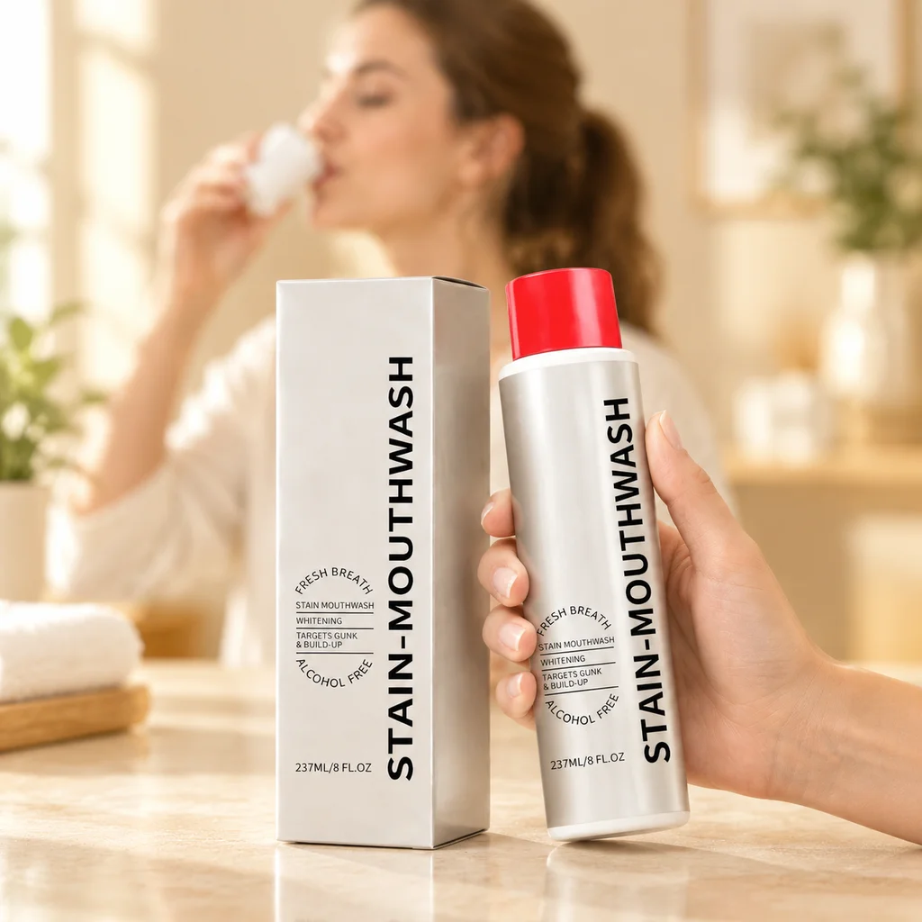 Organics Whitening Mouthwash Instant Clean Oral Hygiene Keep Healthy Gum For Cleaner Looking Teeth,Smile With Greater Confidence