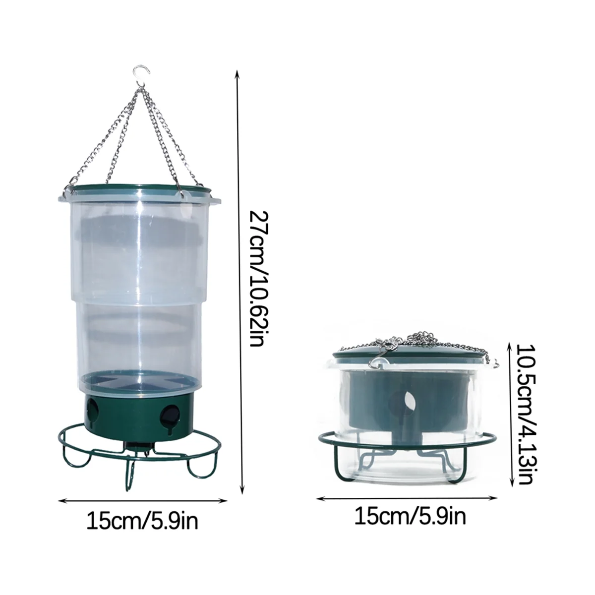 New Models of Telescopic Suspension Bird Feeder Bird House Courtyard Iron Bird Feeder