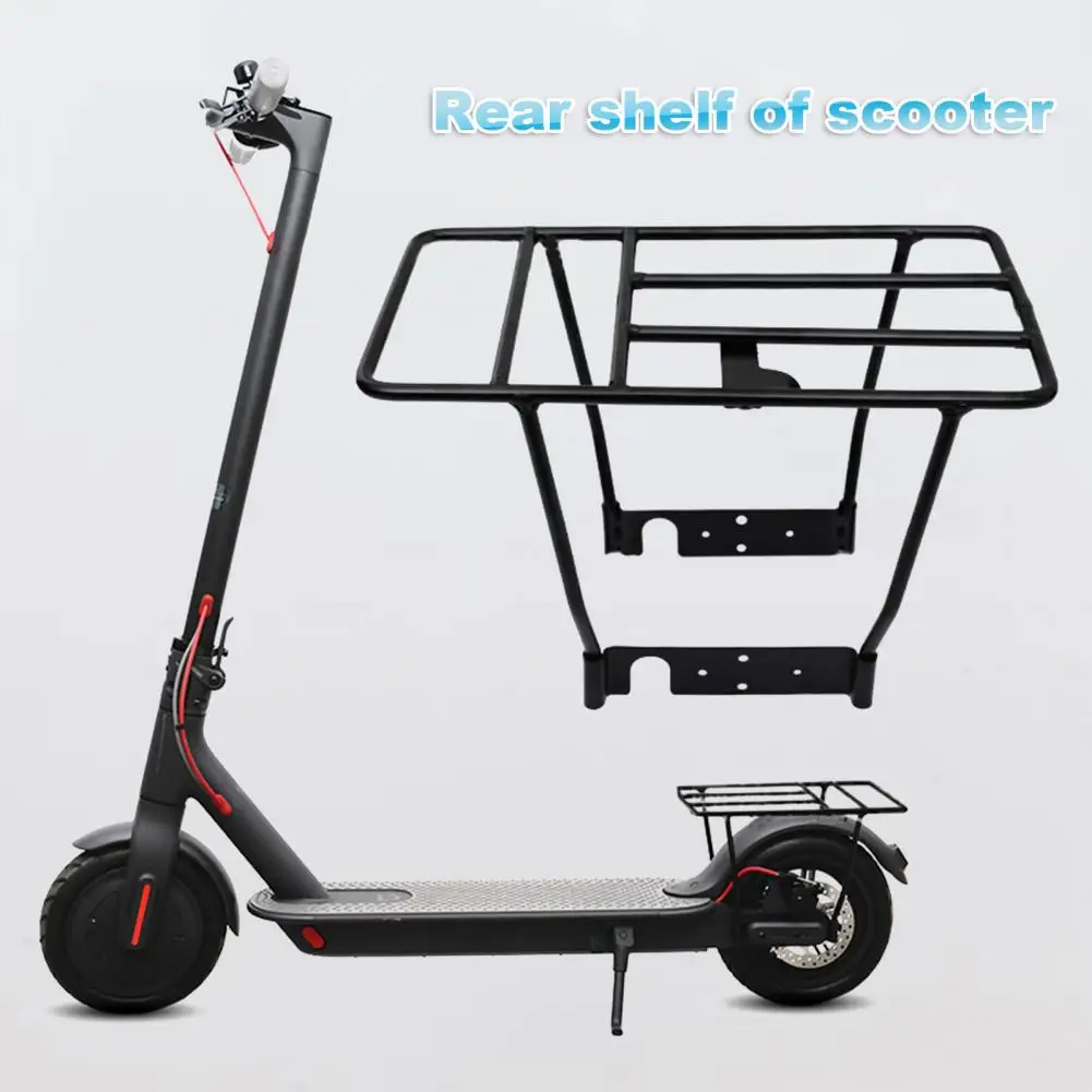 Scooter Rear Shelf Capacity Thicken Iron Scooter Rear Baggage Rack Frame Luggage Cargo Rear Carrier Trunk Cycling Accessories