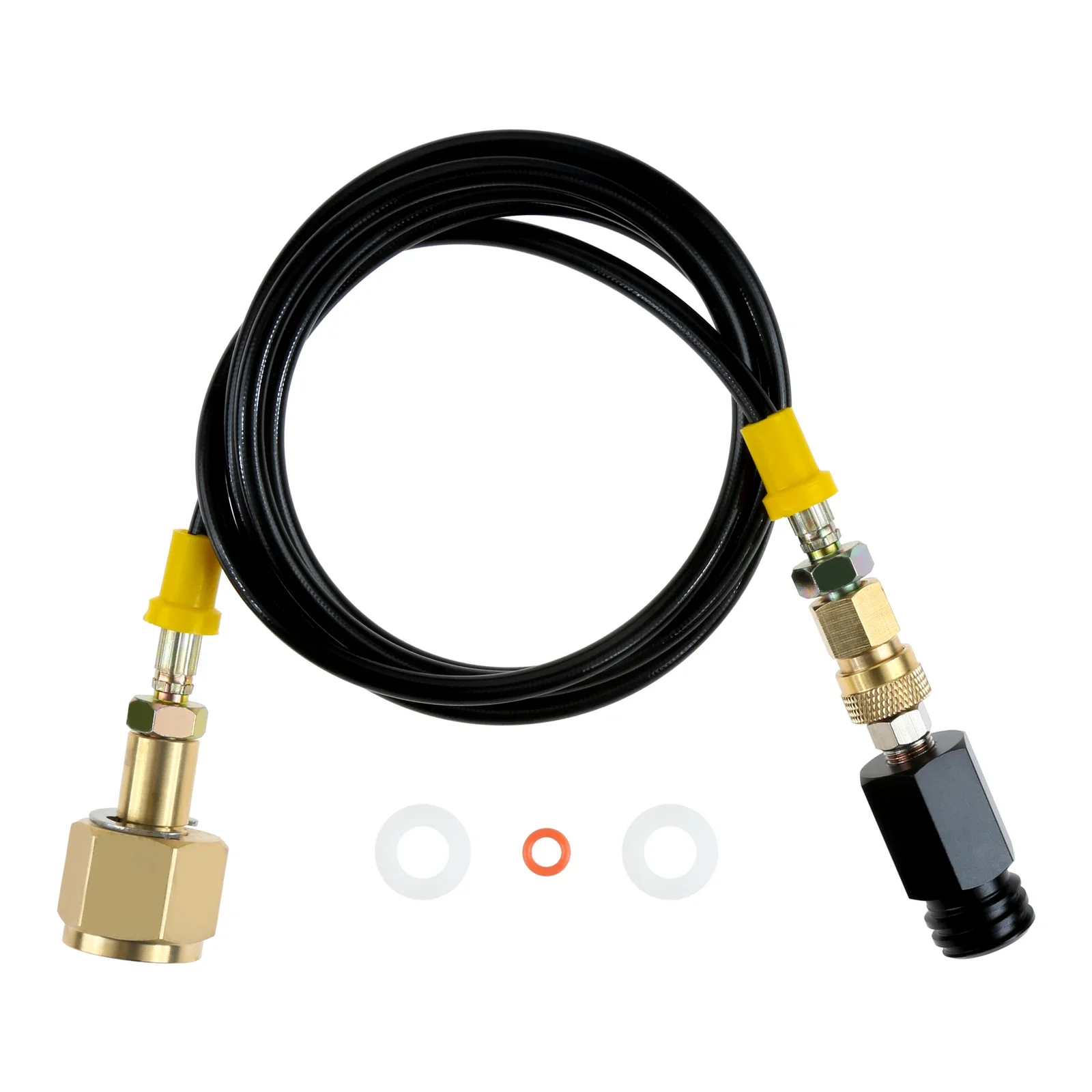 1Pc Soda Machine Adapter High Pressure Hose Kit with 1.5m Aluminum Adapter Direct Connect to Soda Water Make Machine 3000 PSI