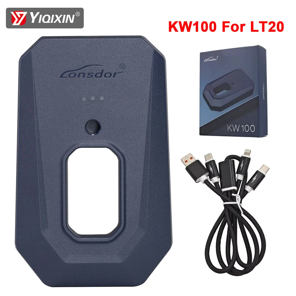 Устройство считывания ключей Lonsdor KW100, совместимый с пультом дистанционного управления LT20, имитирующая частоту чипа, обнаружение IMMO для генератора умных ключей Toyota